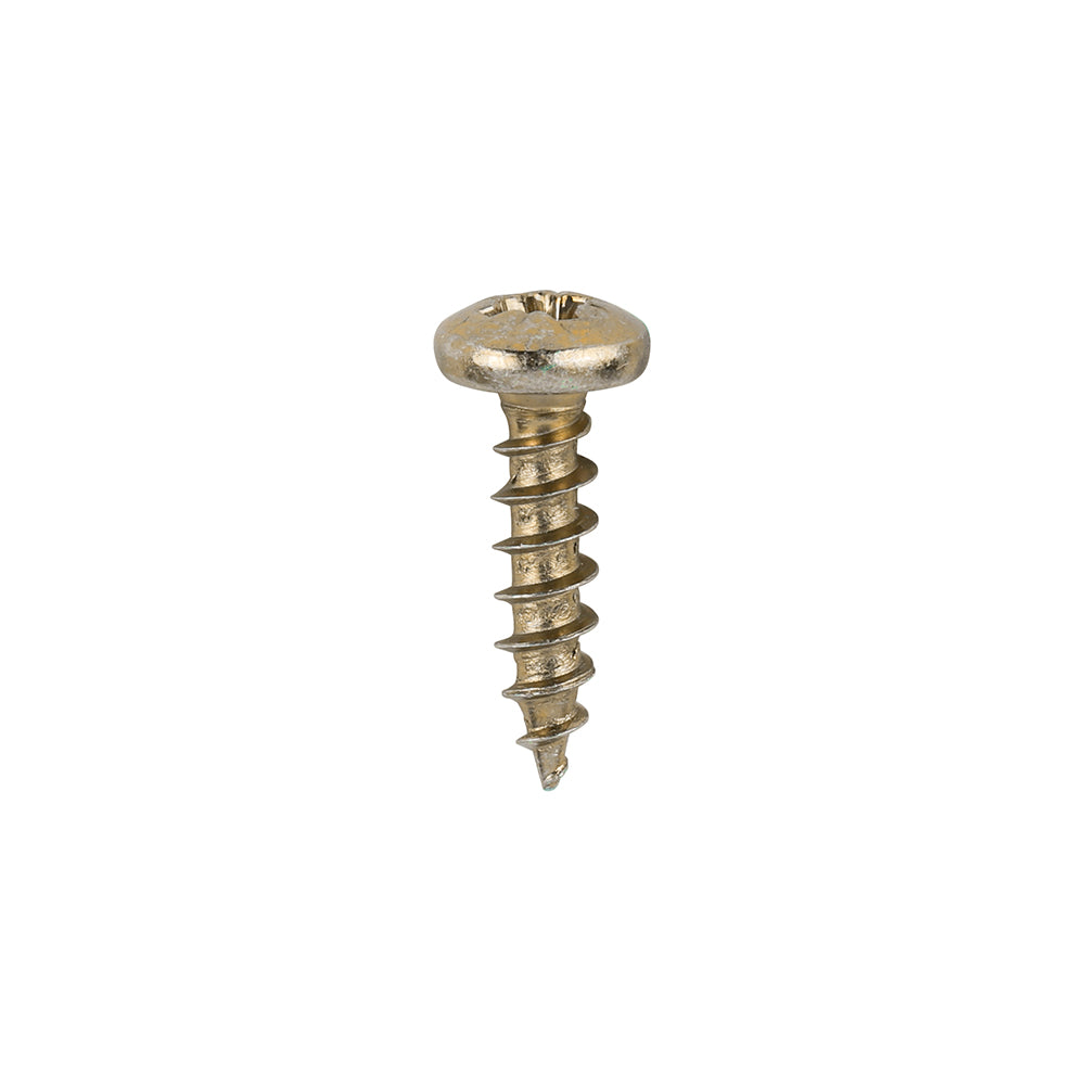 Classic Multi-Purpose Screws - PZ - Pan Head - Yellow - 4.0 x 16 - Box of 200