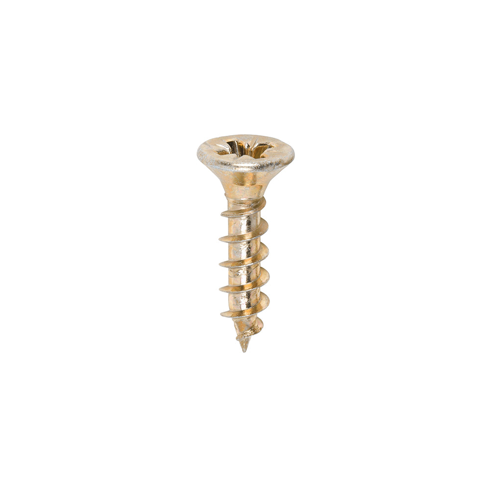 Solo Chipboard & Woodscrews - PZ - Double Countersunk - Yellow - 4.0 x 17 - Box of 200