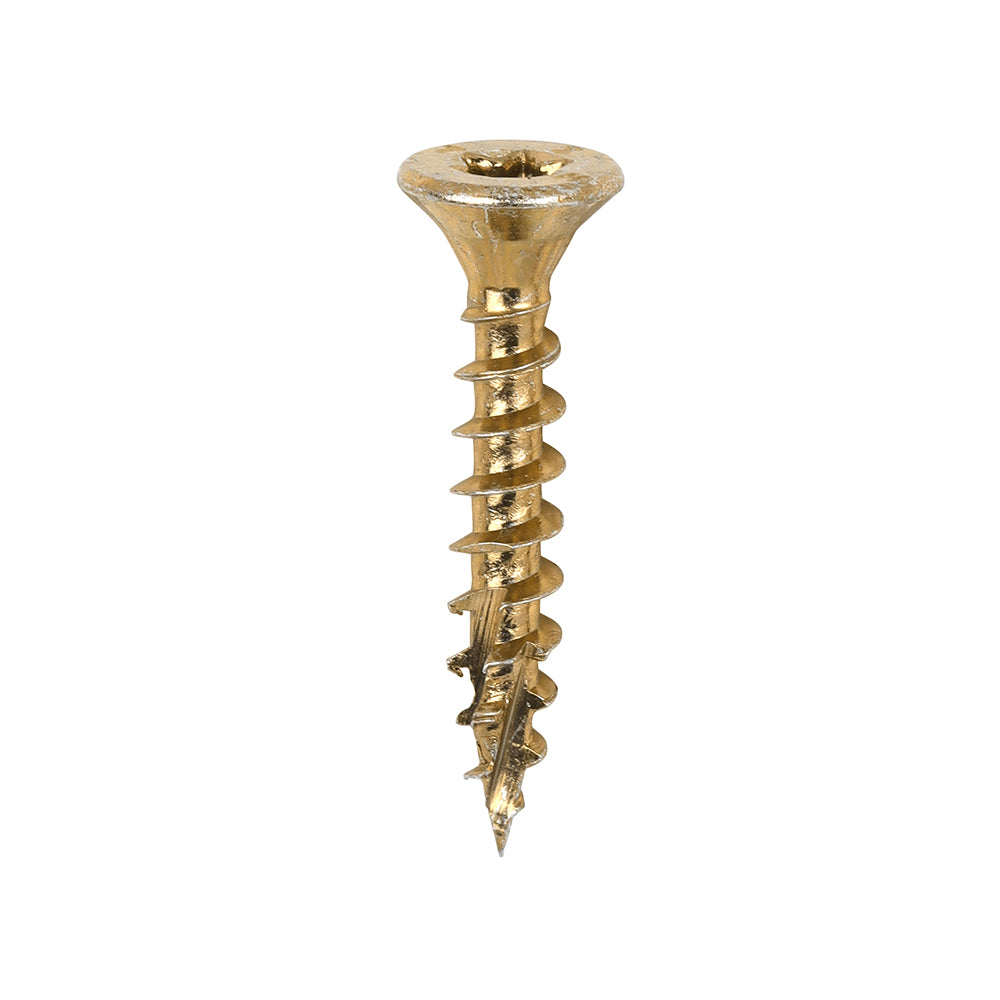 C2 Clamp-Fix - TX - Double Countersunk with Ribs - Twin-Cut - Yellow - 4.0 x 25 - Box of 200
