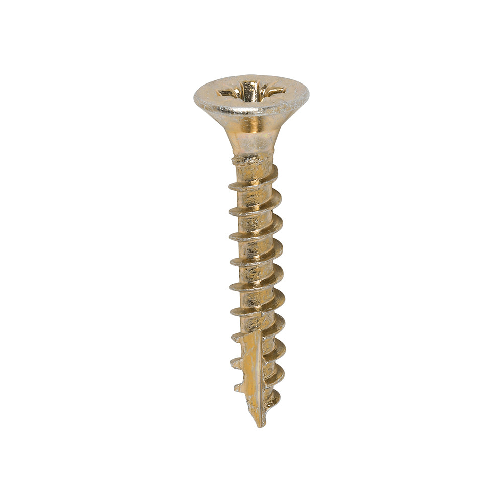 Classic Multi-Purpose Screws - PZ - Double Countersunk - Yellow - 4.0 x 25 - Box of 200
