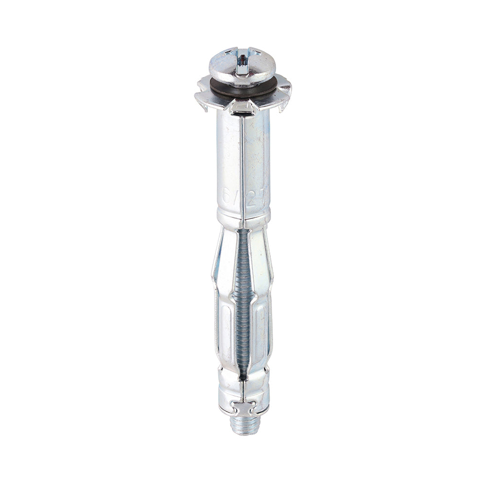 Metal Cavity Anchors - Zinc - M4 x 38 (45mm Screw) - Box of 100