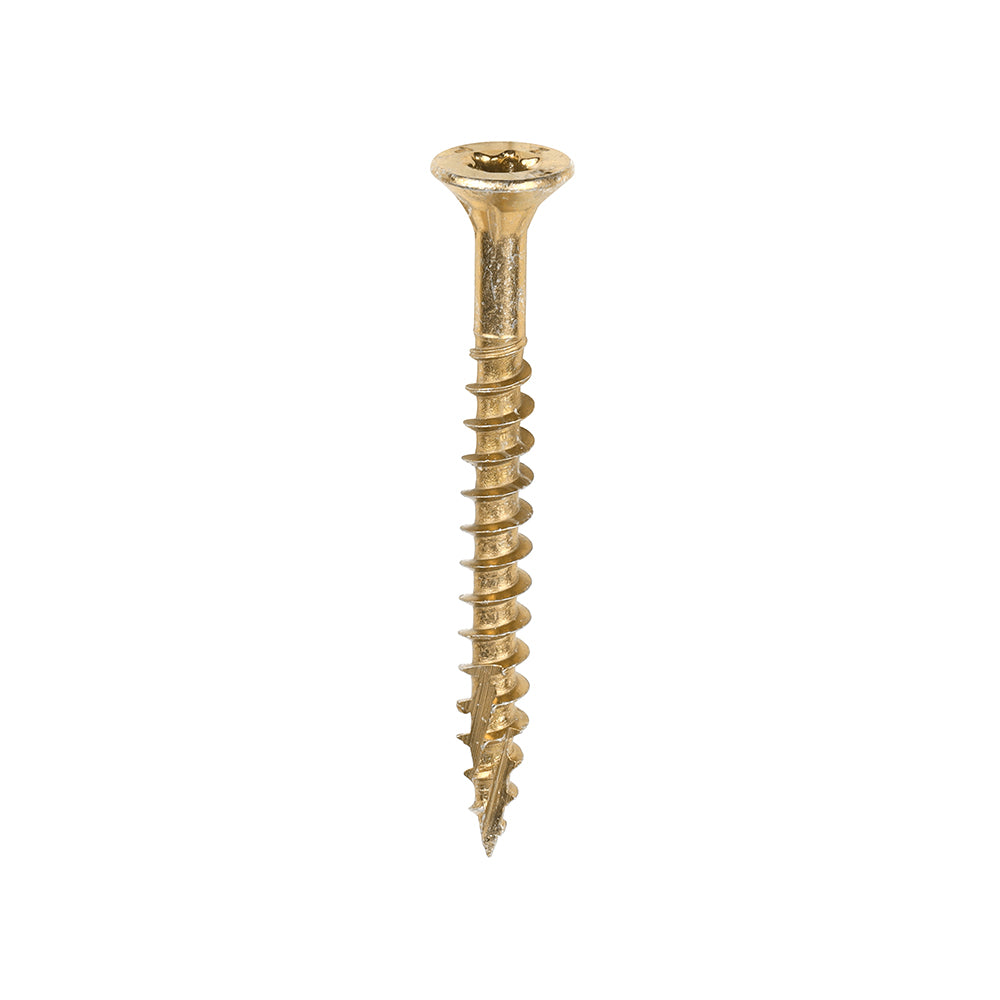 C2 Clamp-Fix - TX - Double Countersunk with Ribs - Twin-Cut - Yellow - 4.0 x 40 - Box of 200