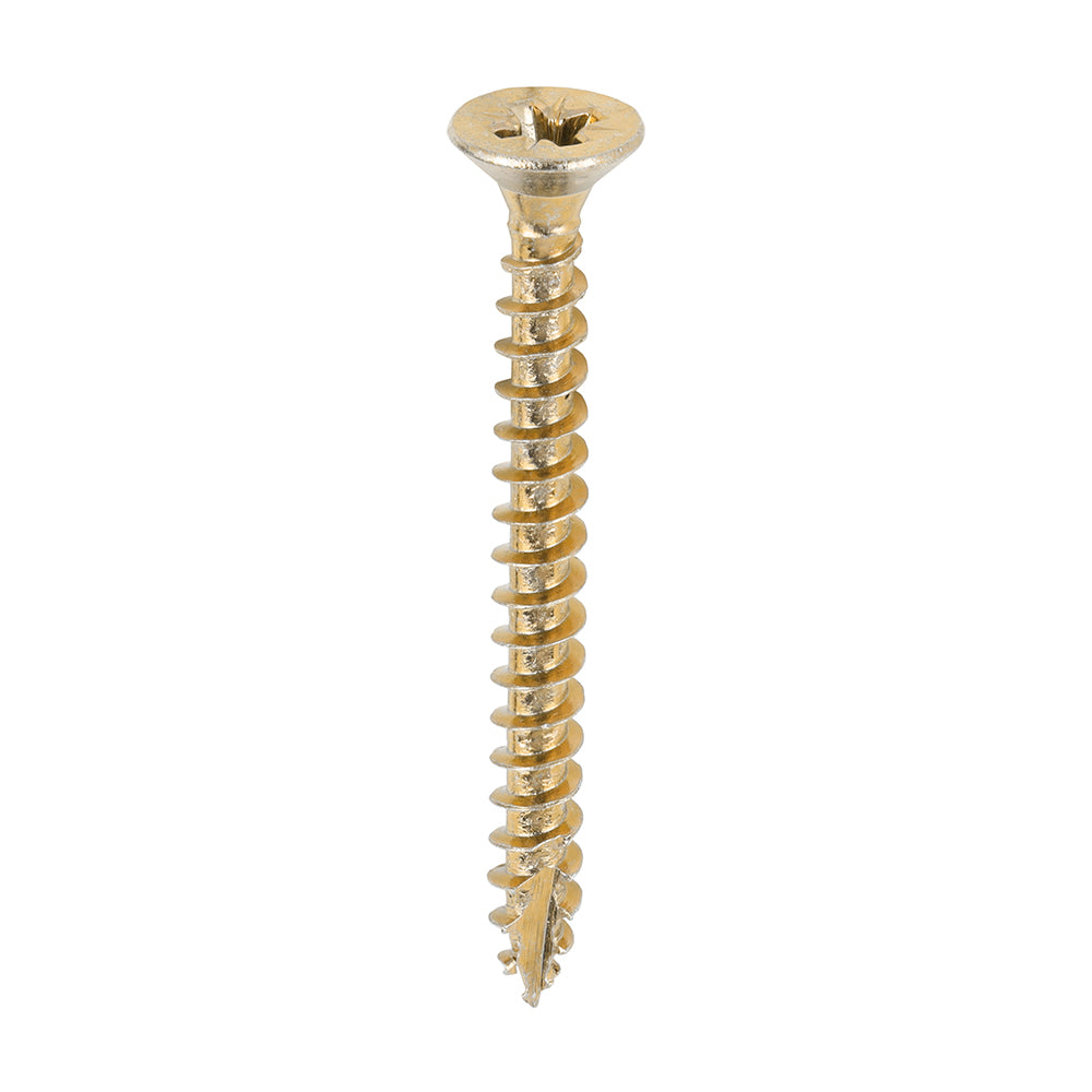 Classic Multi-Purpose Screws - PZ - Double Countersunk - Yellow - 4.0 x 40 - Box of 200