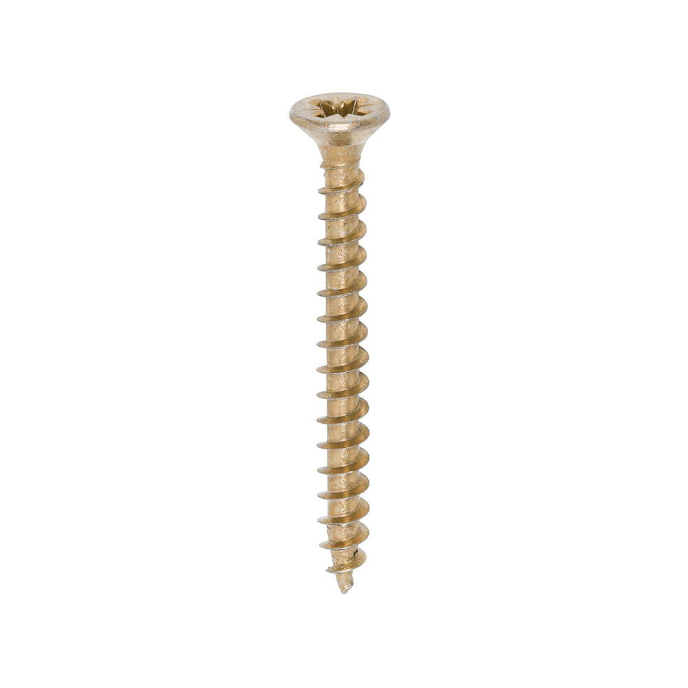 Solo Chipboard & Woodscrews - PZ - Double Countersunk - Yellow - 4.0 x 40 - Box of 200