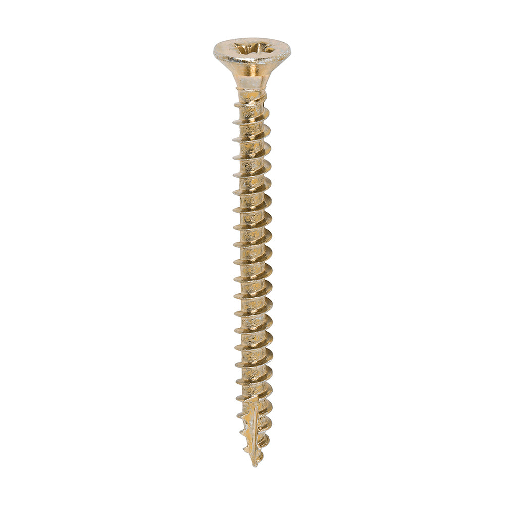 Classic Multi-Purpose Screws - PZ - Double Countersunk - Yellow - 4.0 x 45 - Box of 200