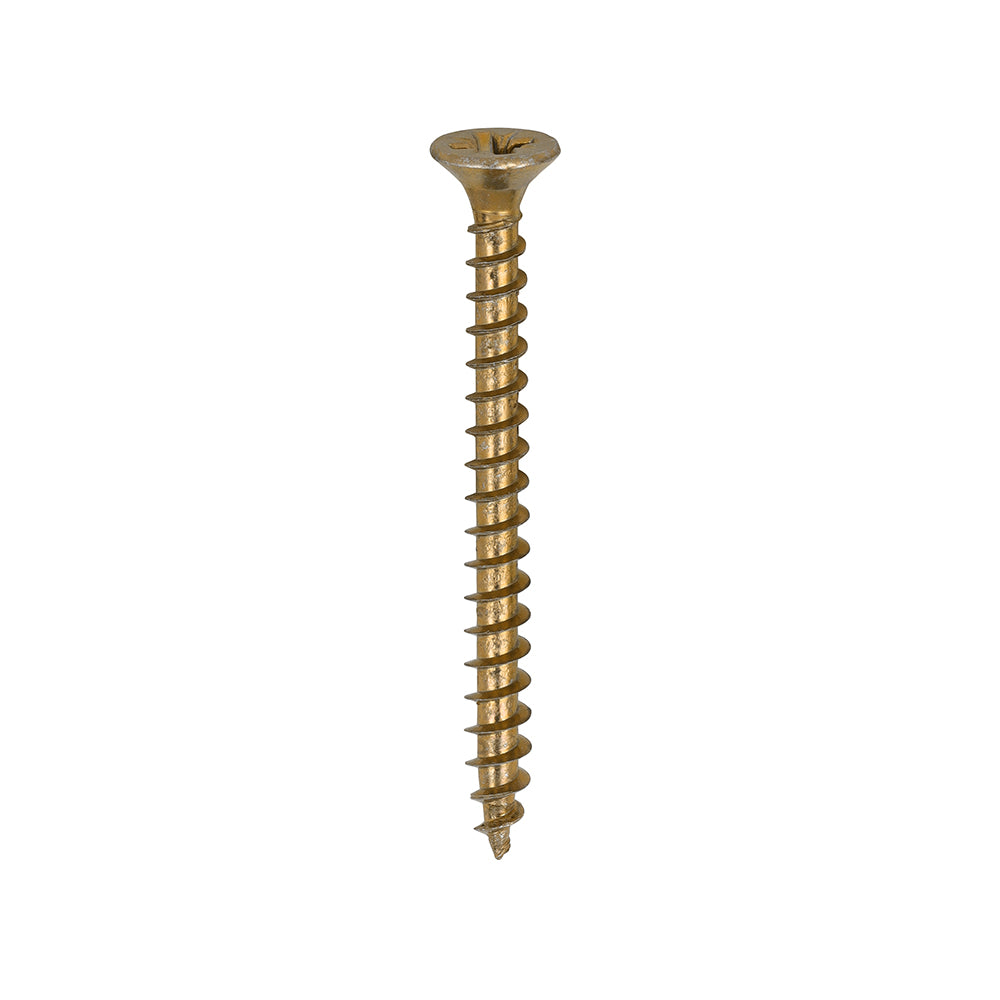 Solo Chipboard & Woodscrews - PZ - Double Countersunk - Yellow - 4.0 x 45 - Box of 200