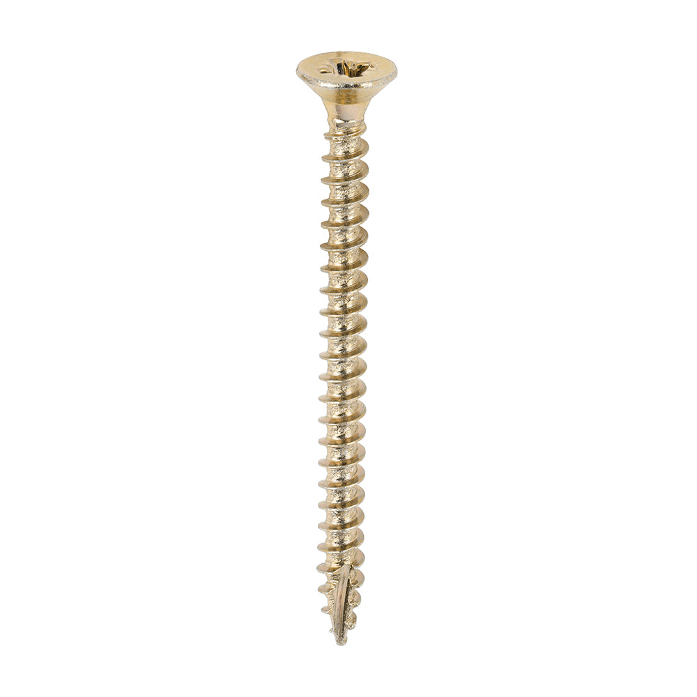 Classic Multi-Purpose Screws - PZ - Double Countersunk - Yellow - 4.0 x 50 - Box of 200