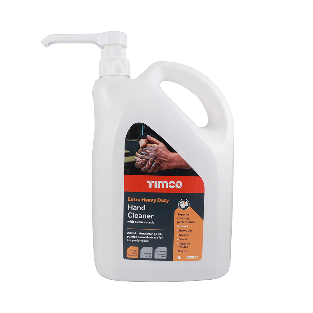 Extra Heavy Duty Hand Cleaner with Pump - 4L - Pump Bottle of 1