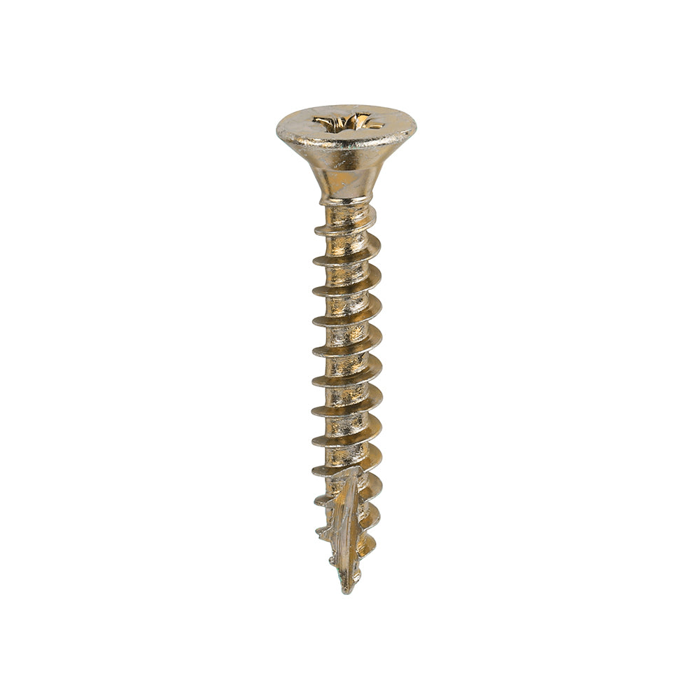 Classic Multi-Purpose Screws - PZ - Double Countersunk - Yellow - 5.0 x 35 - Box of 200