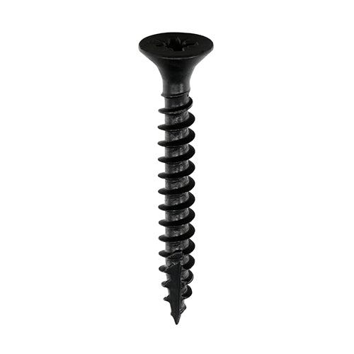 Classic Multi-Purpose Screws - PZ - Double Countersunk - Exterior - Black Organic - 5.0 x 40 - Box of 200