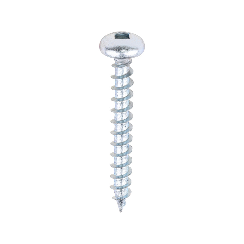 Solo Chipboard & Woodscrews - SQ - Pan - Zinc - 5.0 x 40 - Box of 200