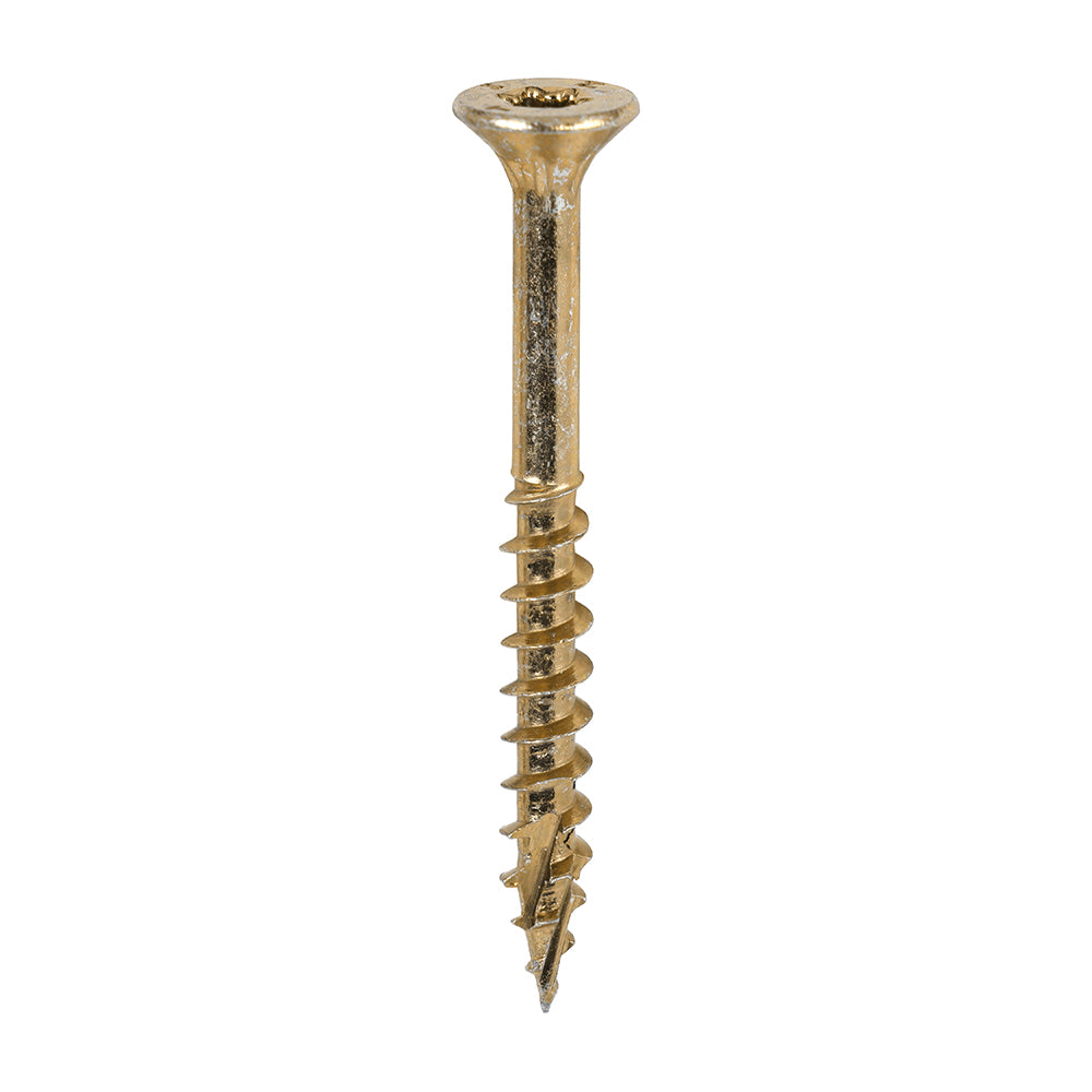 C2 Clamp-Fix - TX - Double Countersunk with Ribs - Twin-Cut - Yellow - 5.0 x 50 - Tub of 600