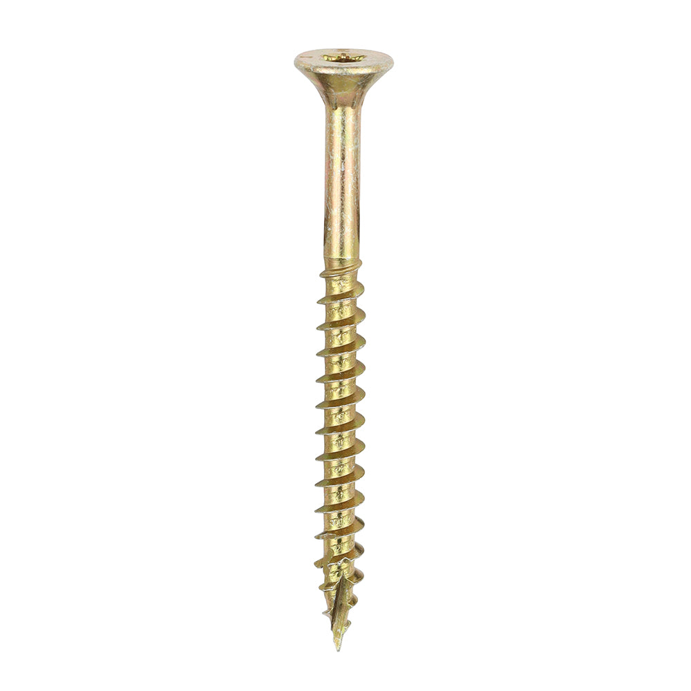 C2 Clamp-Fix - TX - Double Countersunk with Ribs - Twin-Cut - Yellow - 5.0 x 60 - Box of 200