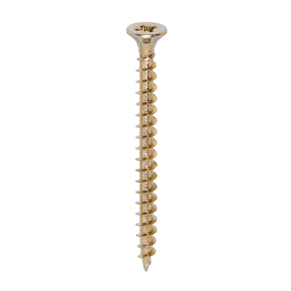 Solo Chipboard & Woodscrews - PZ - Double Countersunk - Yellow - 5.0 x 60 - Box of 200