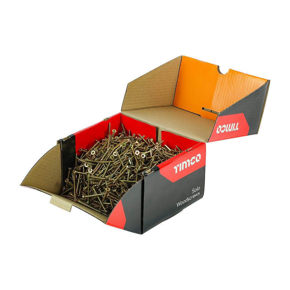 Solo Chipboard & Woodscrews - Industry Pack - PZ - Double Countersunk - Yellow - 5.0 x 60 - Box of 1000