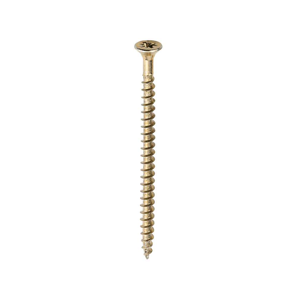 Solo Chipboard & Woodscrews - PZ - Double Countersunk - Yellow - 5.0 x 80 - Box of 200