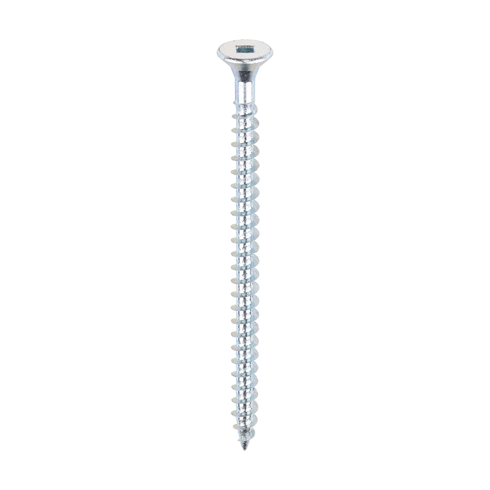 Solo Chipboard & Woodscrews - SQ - Double Countersunk - Zinc - 5.0 x 80 - Box of 200