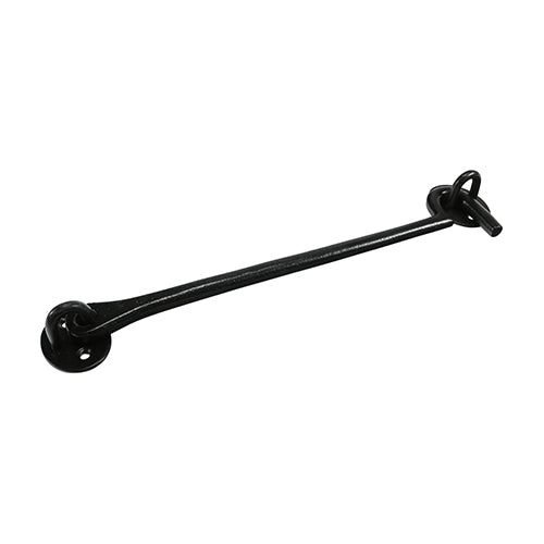 Cabin Hooks - Black - 10" - Plain Bag of 1