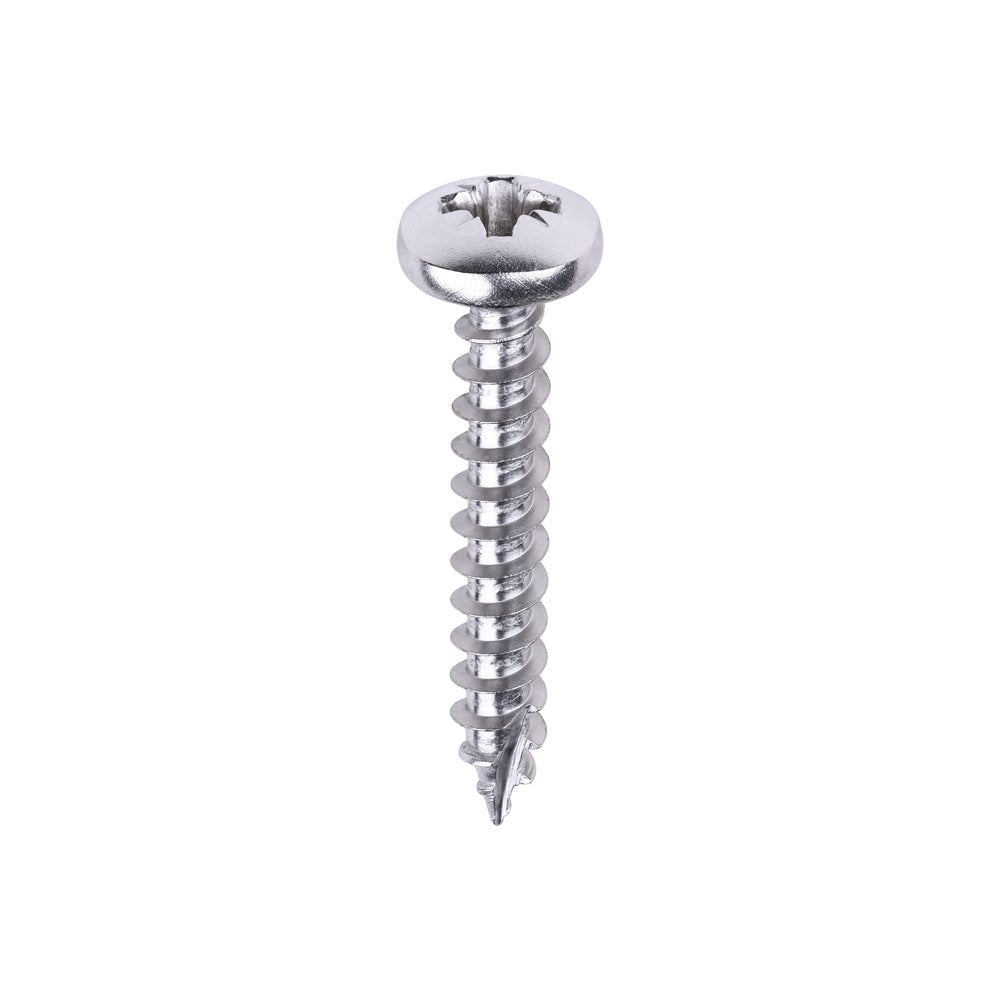 Classic Multi-Purpose Screws - PZ - Pan Head - A2 Stainless Steel - 6.0 x 40 - Box of 200