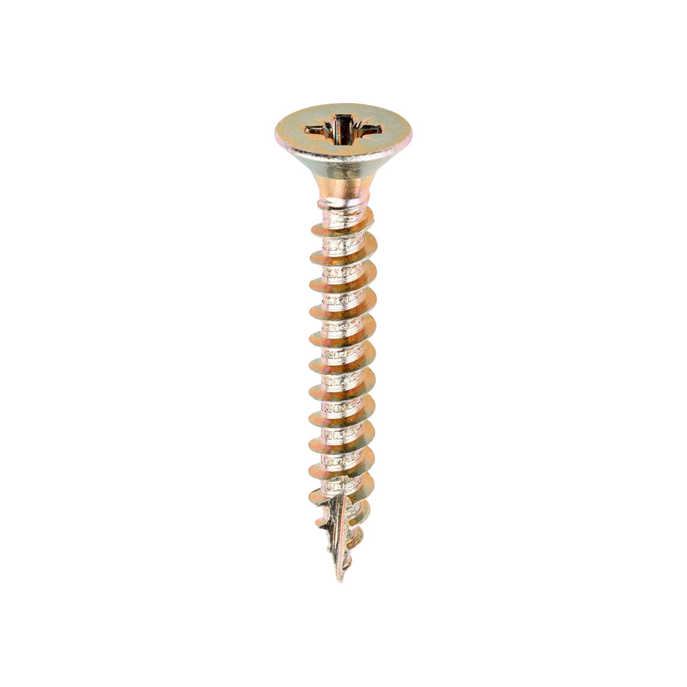 Classic Multi-Purpose Screws - PZ - Double Countersunk - Yellow - 6.0 x 45 - Box of 200