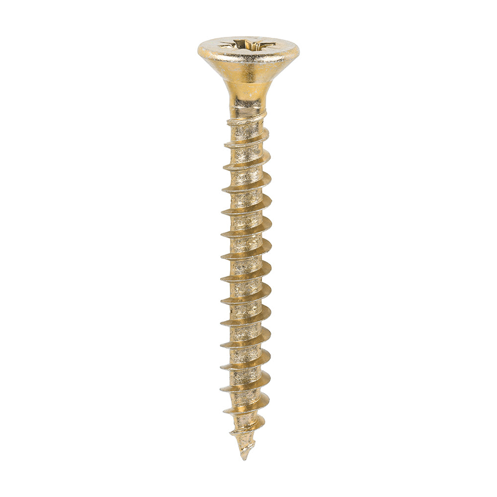 Solo Chipboard & Woodscrews - PZ - Double Countersunk - Yellow - 6.0 x 50 - Box of 200