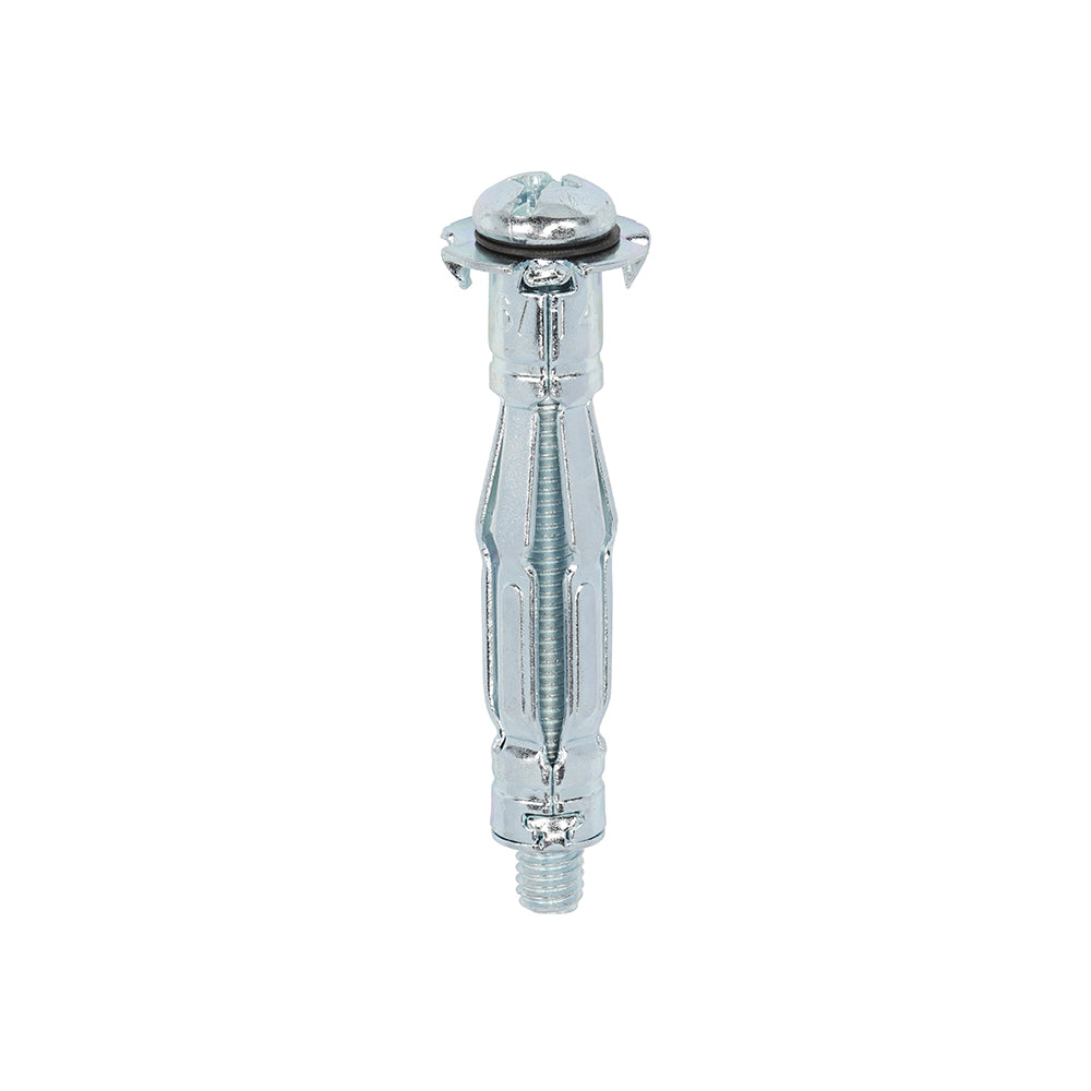 Metal Cavity Anchors - Zinc - M6 x 52 (60mm Screw) - Box of 100