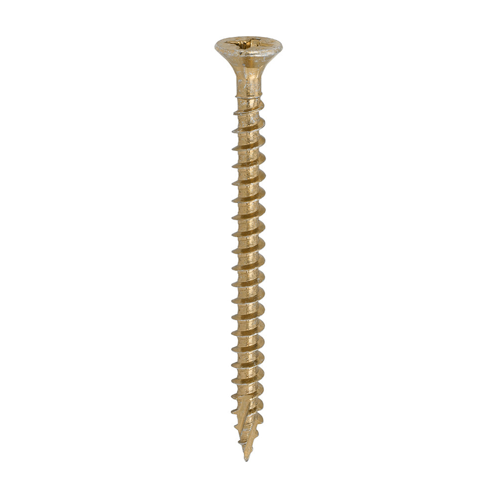 C2 Strong-Fix - PZ - Double Countersunk - Twin-Cut - Yellow - 6.0 x 80 - Box of 200