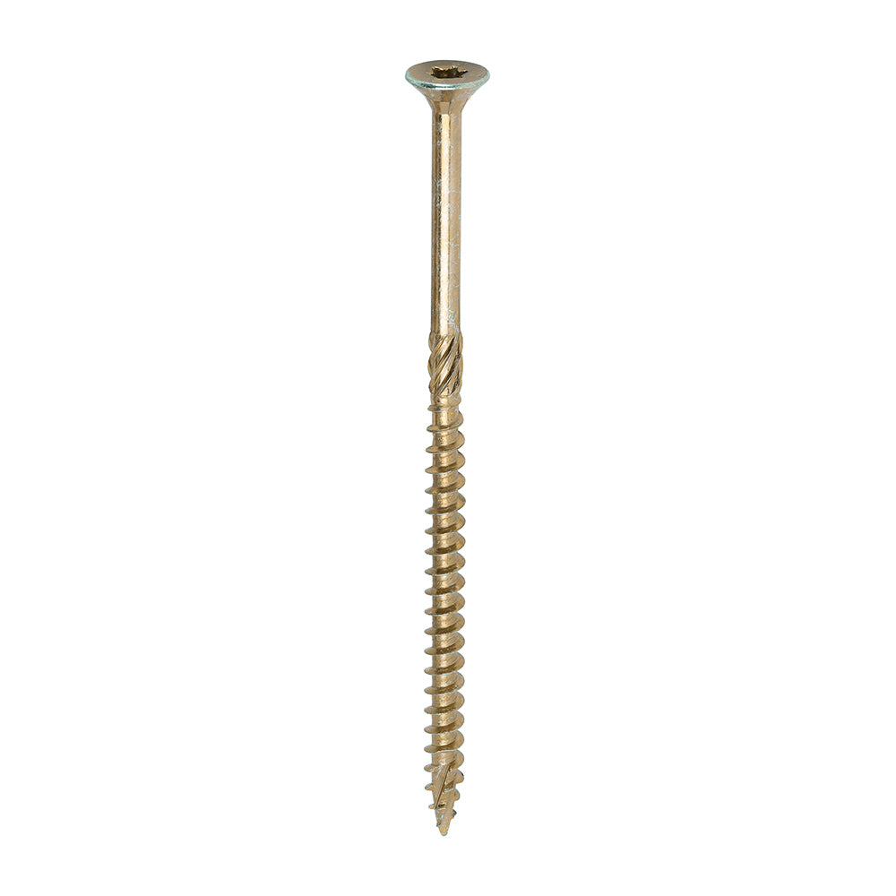 C2 Clamp-Fix - TX - Double Countersunk with Ribs - Twin-Cut - Yellow - 6.0 x 120 - Box of 100