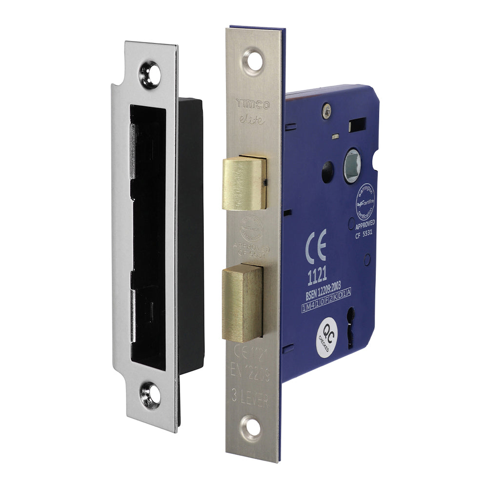 3 Lever Sashlock - Satin Nickel - 78 case / 58 backset - Box of 1