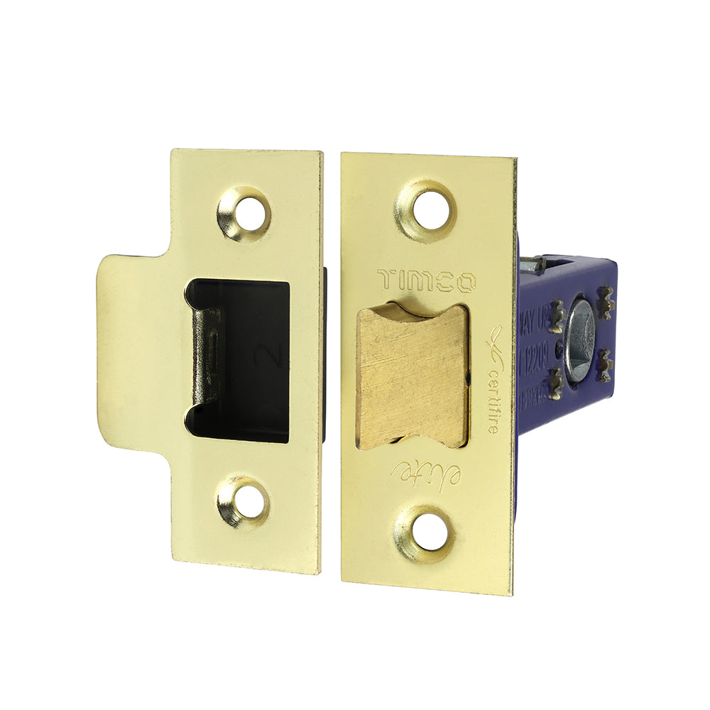 Architectural Tubular Latch - Electro Brass & Satin Nickel - 64 case / 45 backset - Plain Bag of 1