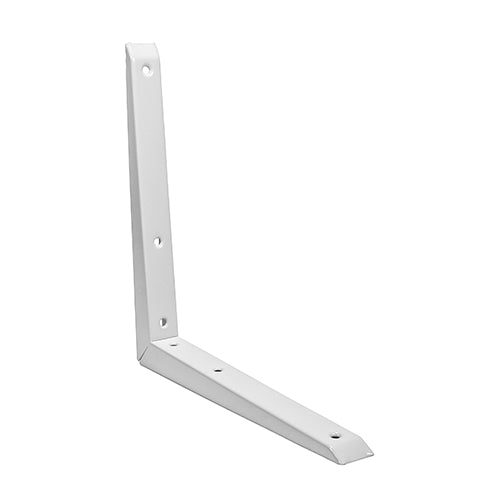 Mitred Shelf Bracket - White - 200 x 200mm - Unit of 1