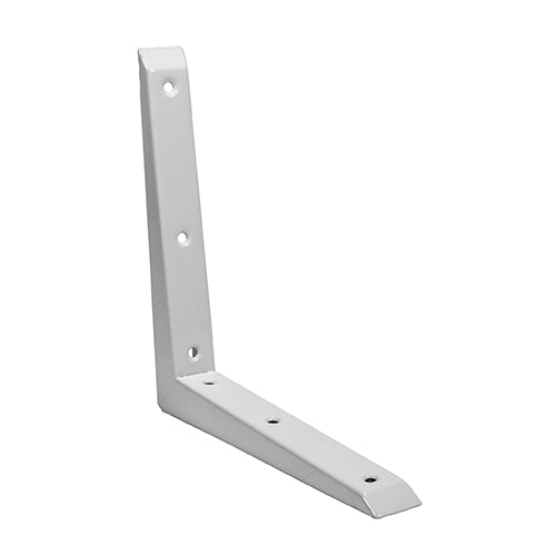 Mitred Shelf Bracket - White - 250 x 250mm - Unit of 1