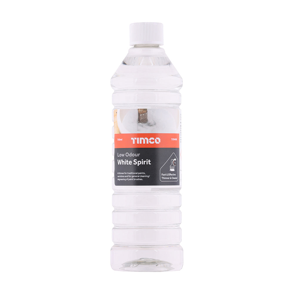 Low Odour White Spirit - 750ml - Bottle of 1