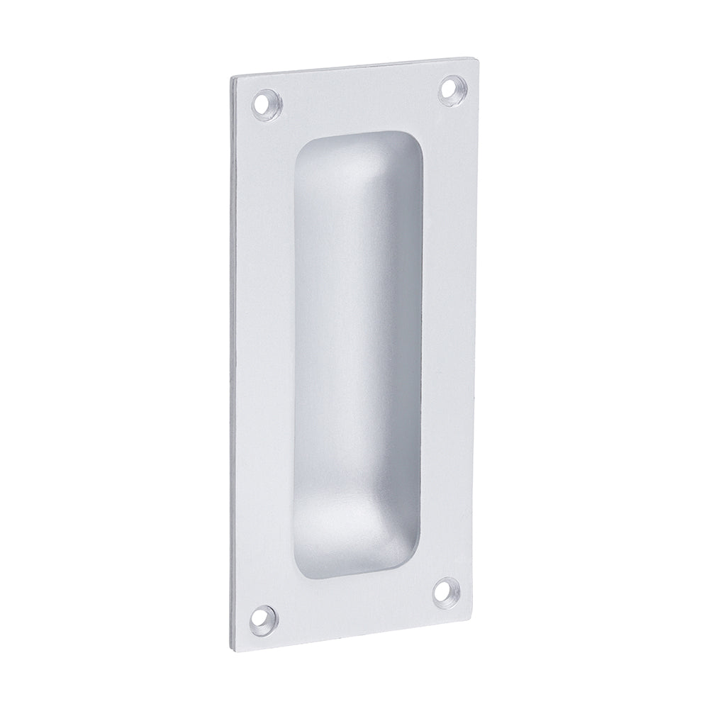 Flush Pull - Satin Anodised Aluminium - 89mm - Bag of 1