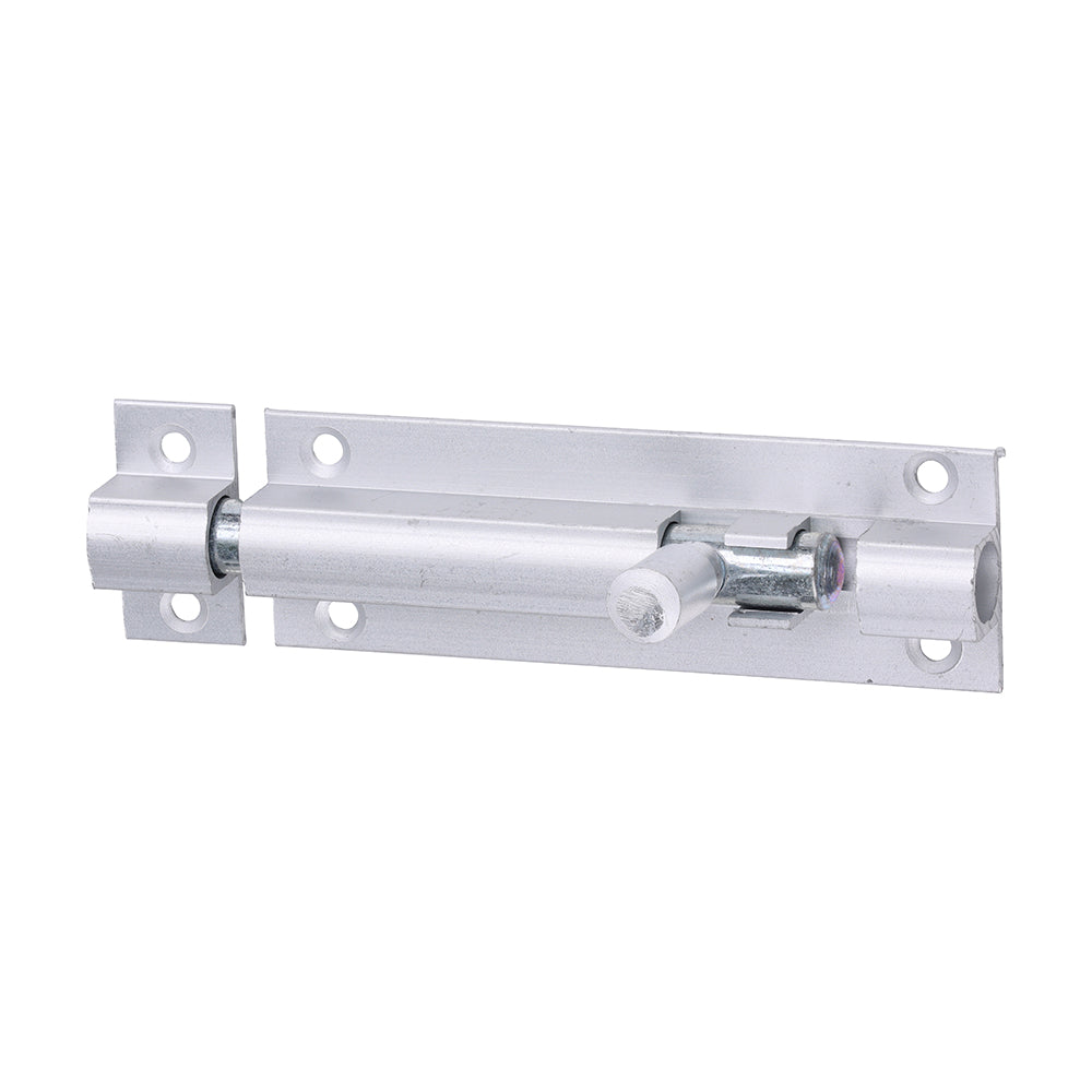 Straight Barrel Bolt - Satin Aluminium - 75 x 25 - TIMpac of 1