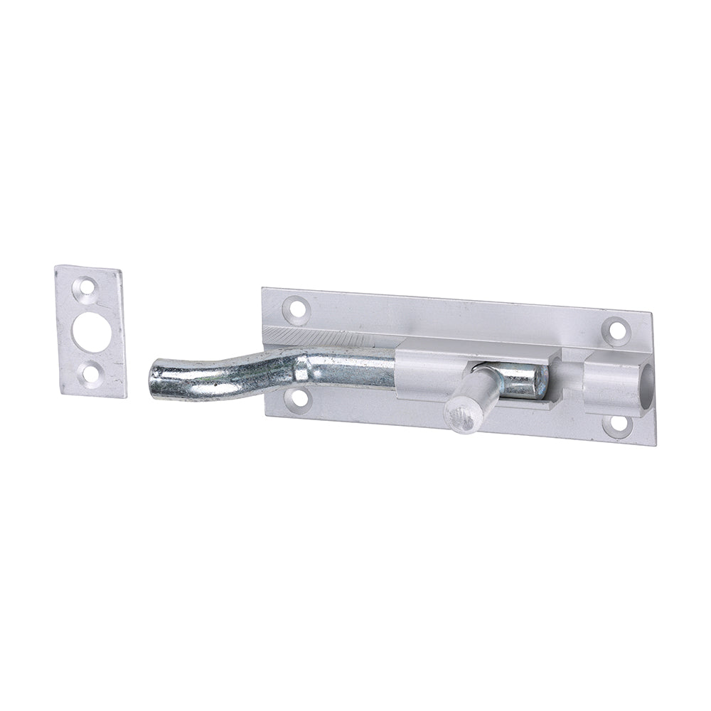 Necked Barrel Bolt - Satin Anodised Aluminium - 75 x 25 - Bag of 1