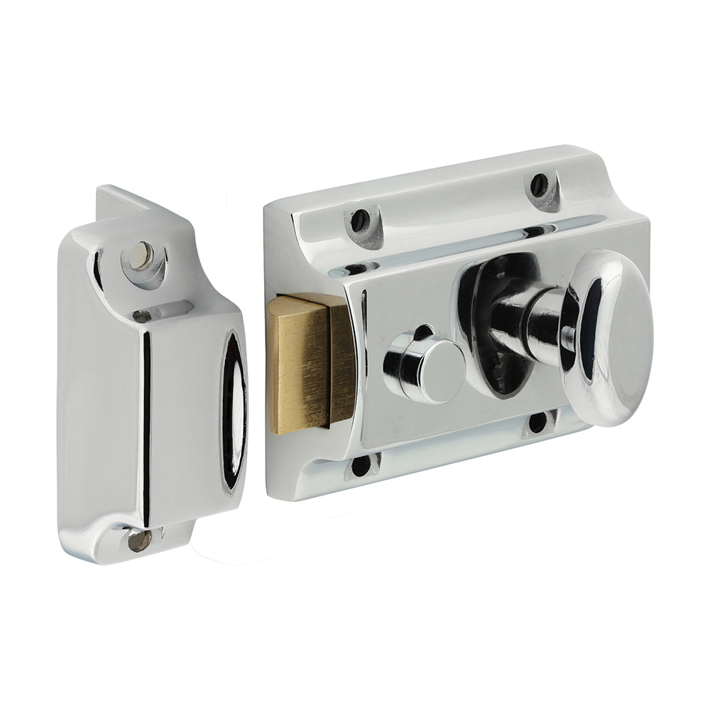 Traditional Nightlatch - Chrome - 91 case / 60 backset - Box of 1