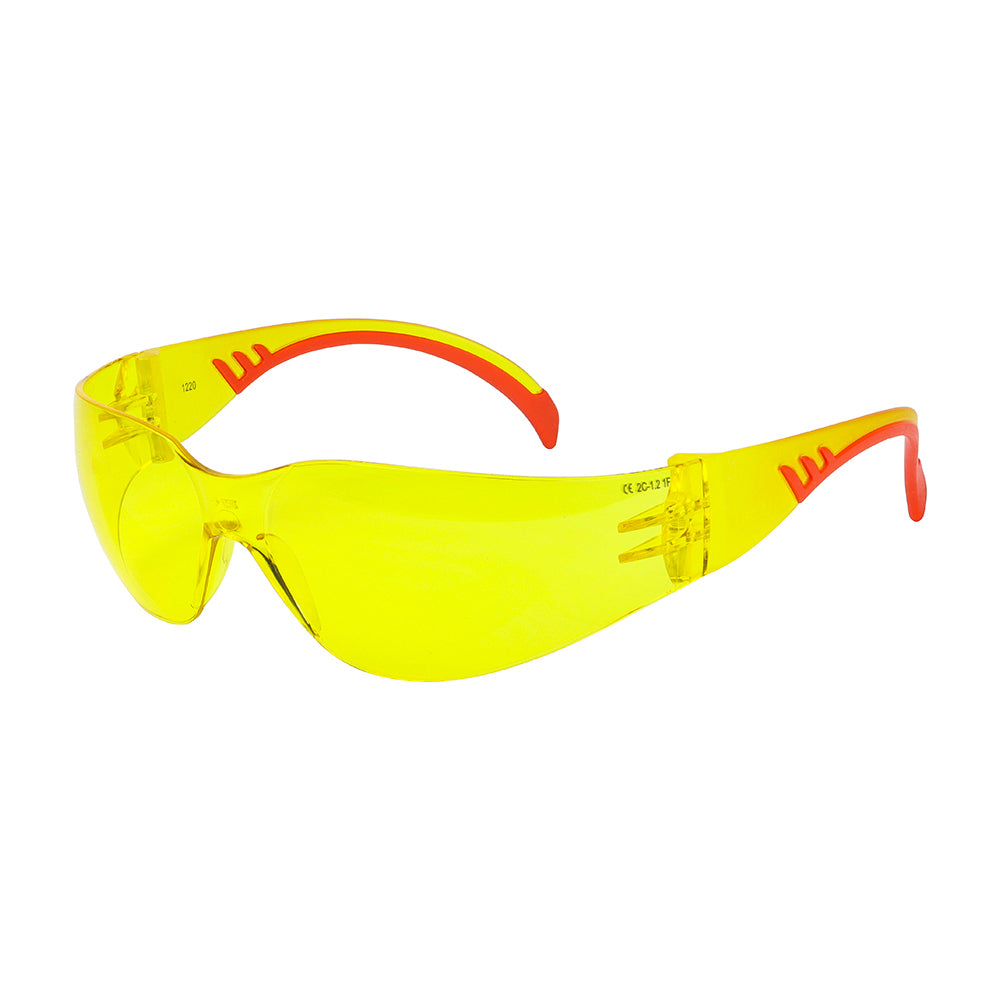 Comfort Safety Glasses - Amber - One Size - Bag of 1