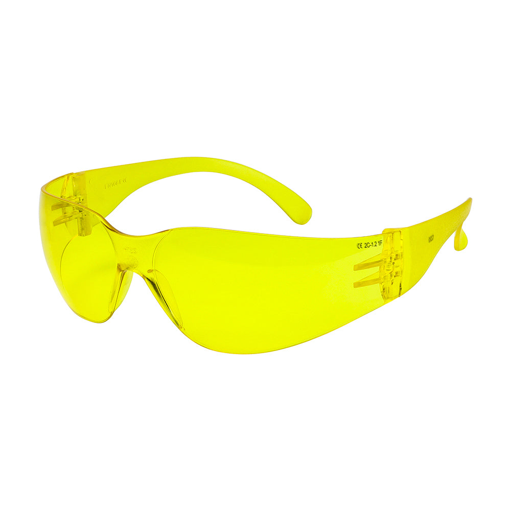Standard Safety Glasses - Amber - One Size - Bag of 1
