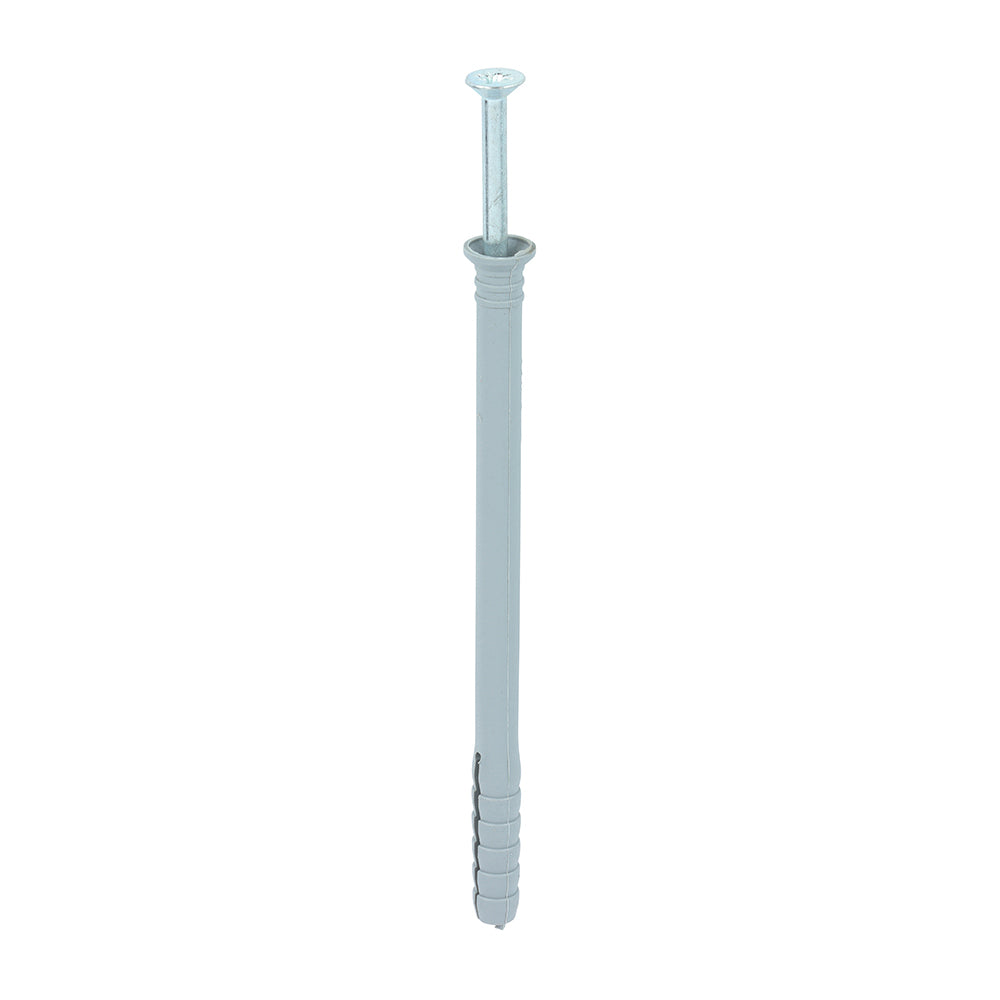 Nylon Hammer Fixing - PZ - Zinc - 8.0 x 120 - Box of 100