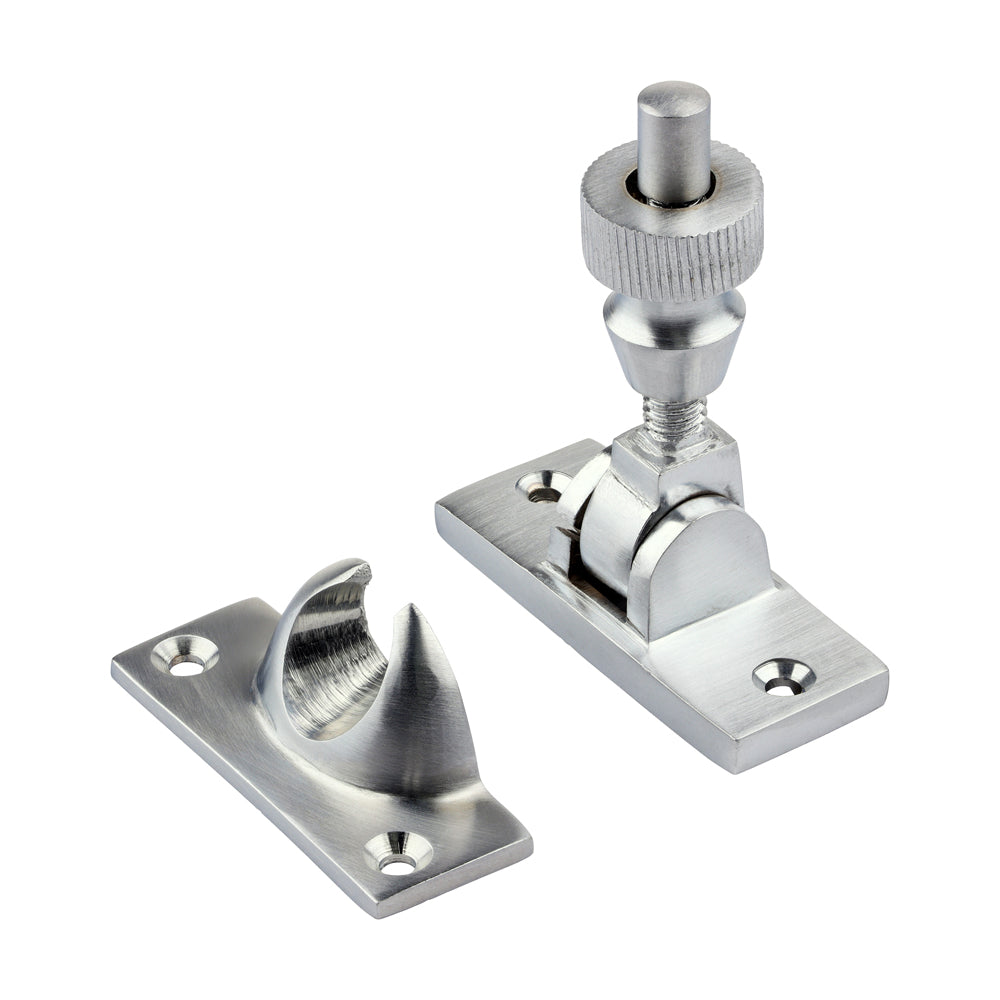 Brighton Pattern Sash Fastener - Satin Chrome - 57 x 22 - TIMpac of 1
