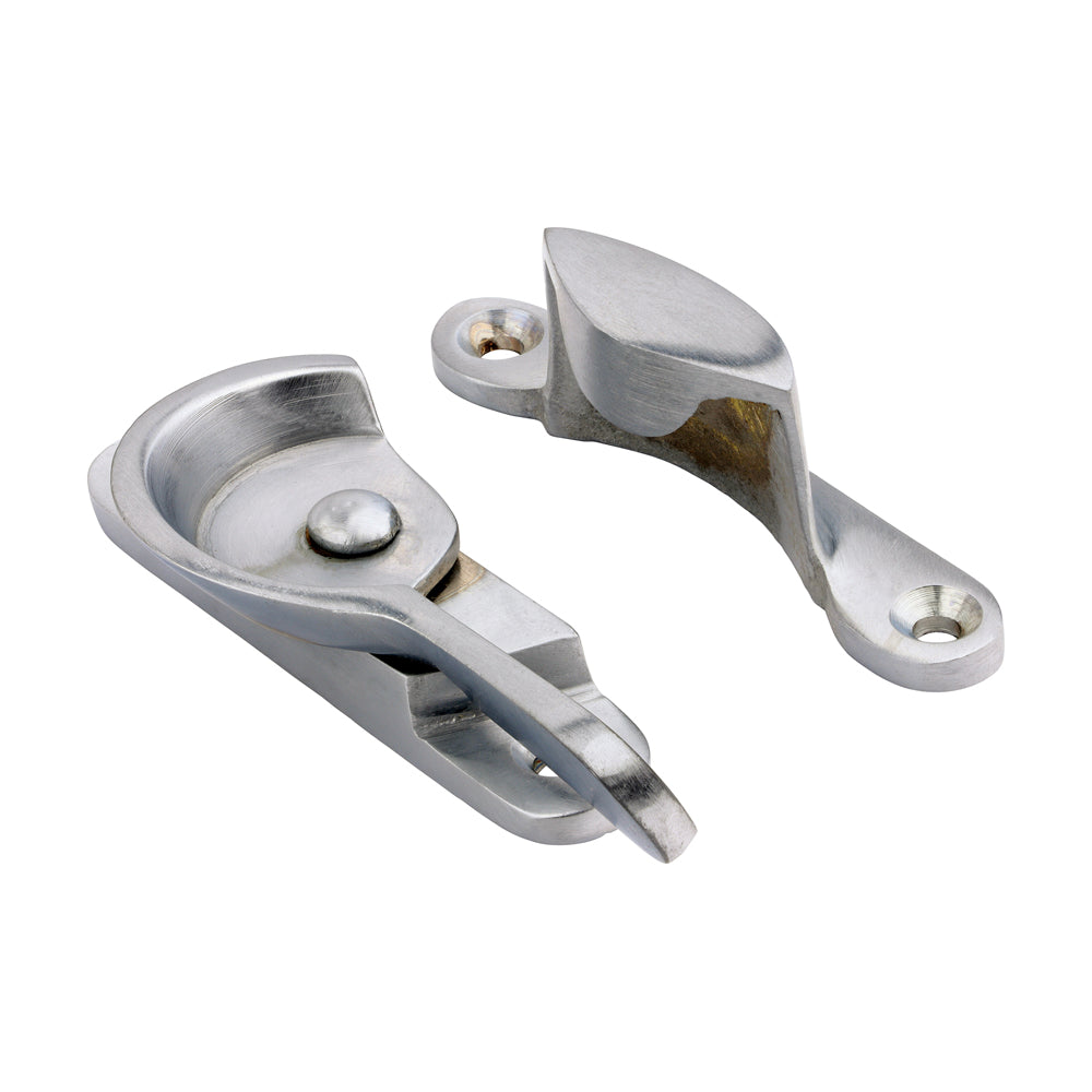 Fitch Pattern Sash Fastener - Satin Chrome - 68 x 14 - TIMpac of 1