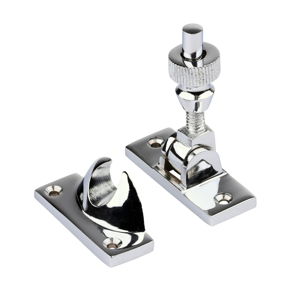 Brighton Pattern Sash Fastener - Polished Chrome - 57 x 22 - Bag of 1