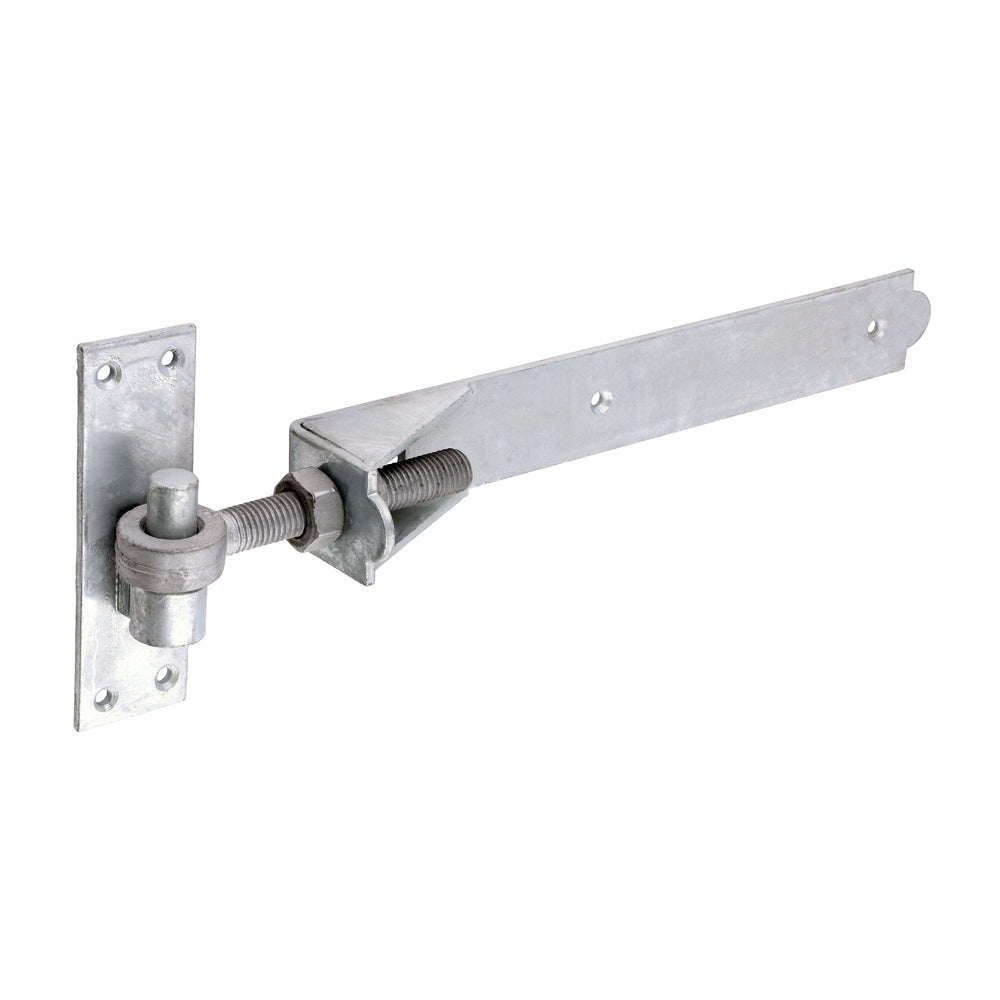 Pair of Adjustable Band & Hook on Plates Hot Dipped Galvanised - 350mm - Plain Bag of 1