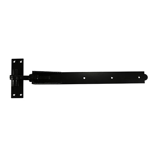 Pair of Adjustable Band & Hook on Plates - Black - 600mm - Plain Bag of 1