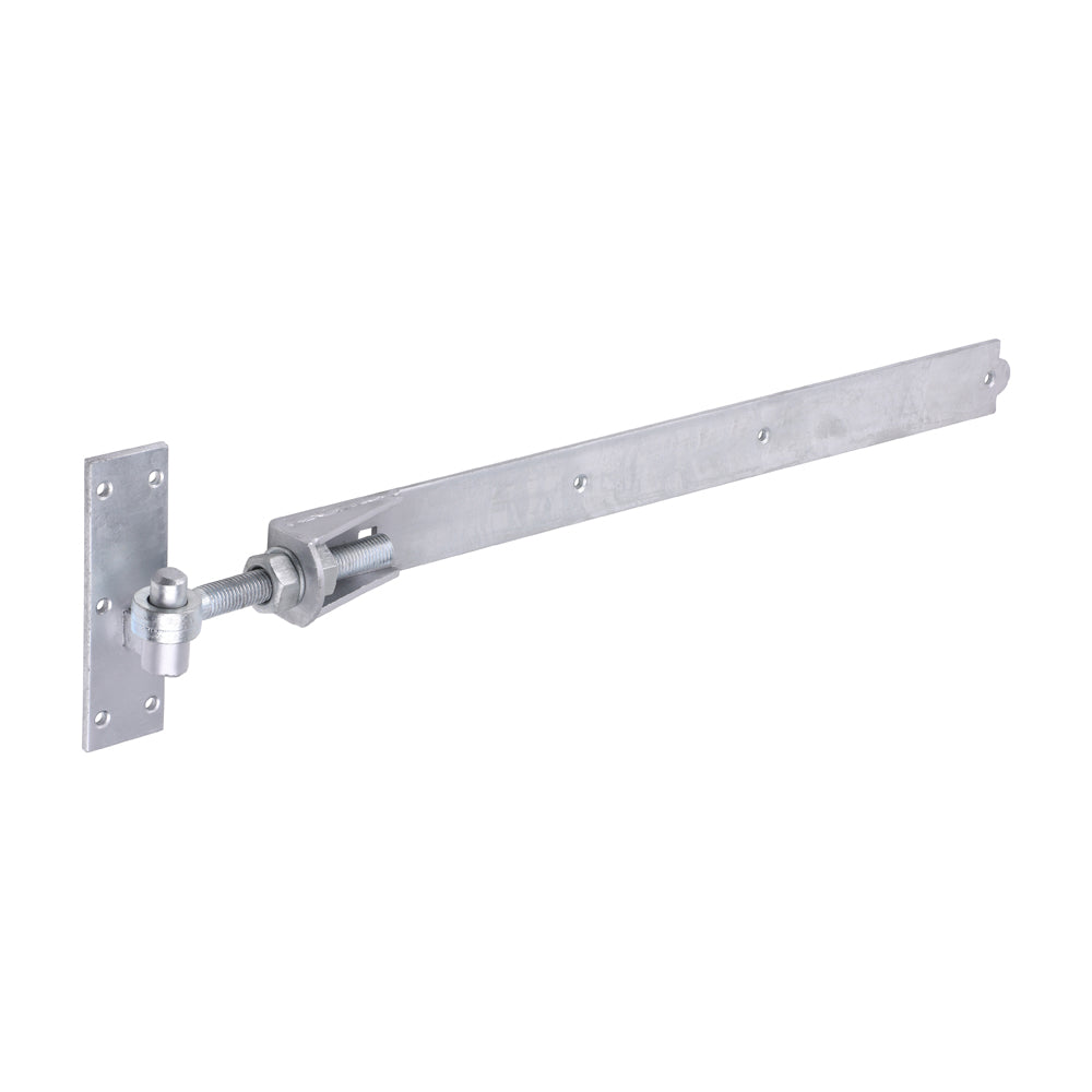Pair of Adjustable Band & Hook on Plates Hot Dipped Galvanised - 600mm - Plain Bag of 1