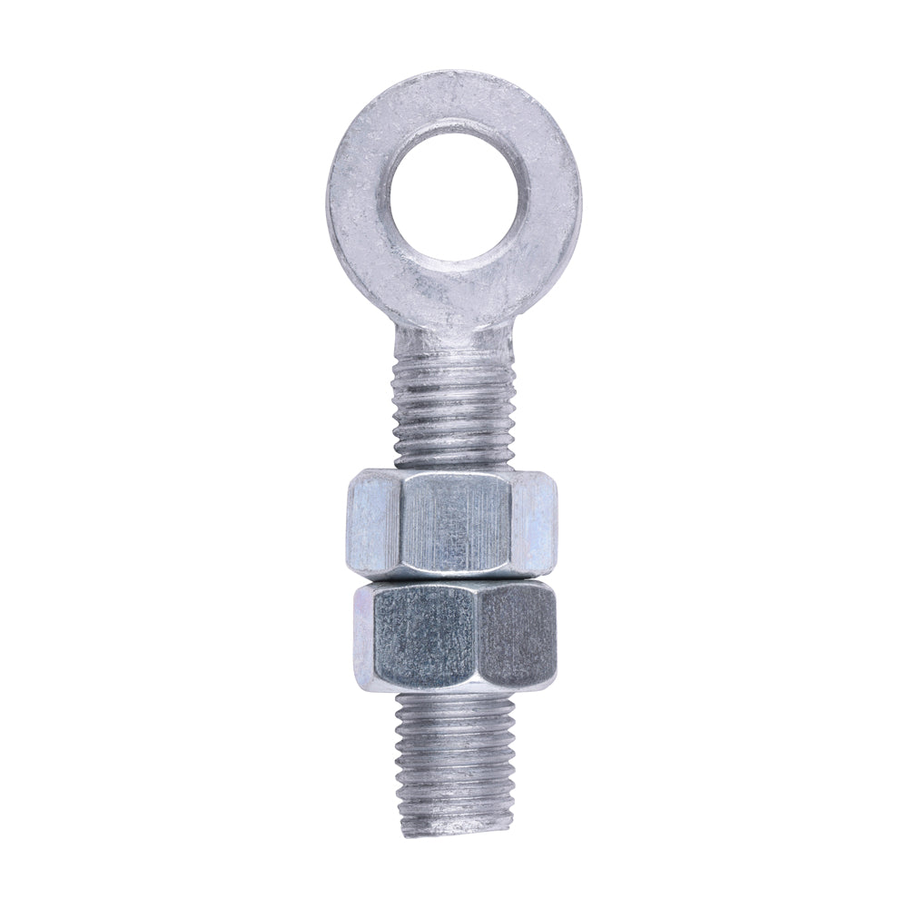 Adjustable Gate Eye with Nuts - Hot Dipped Galvanised - M19 x 100 - Unit of 1