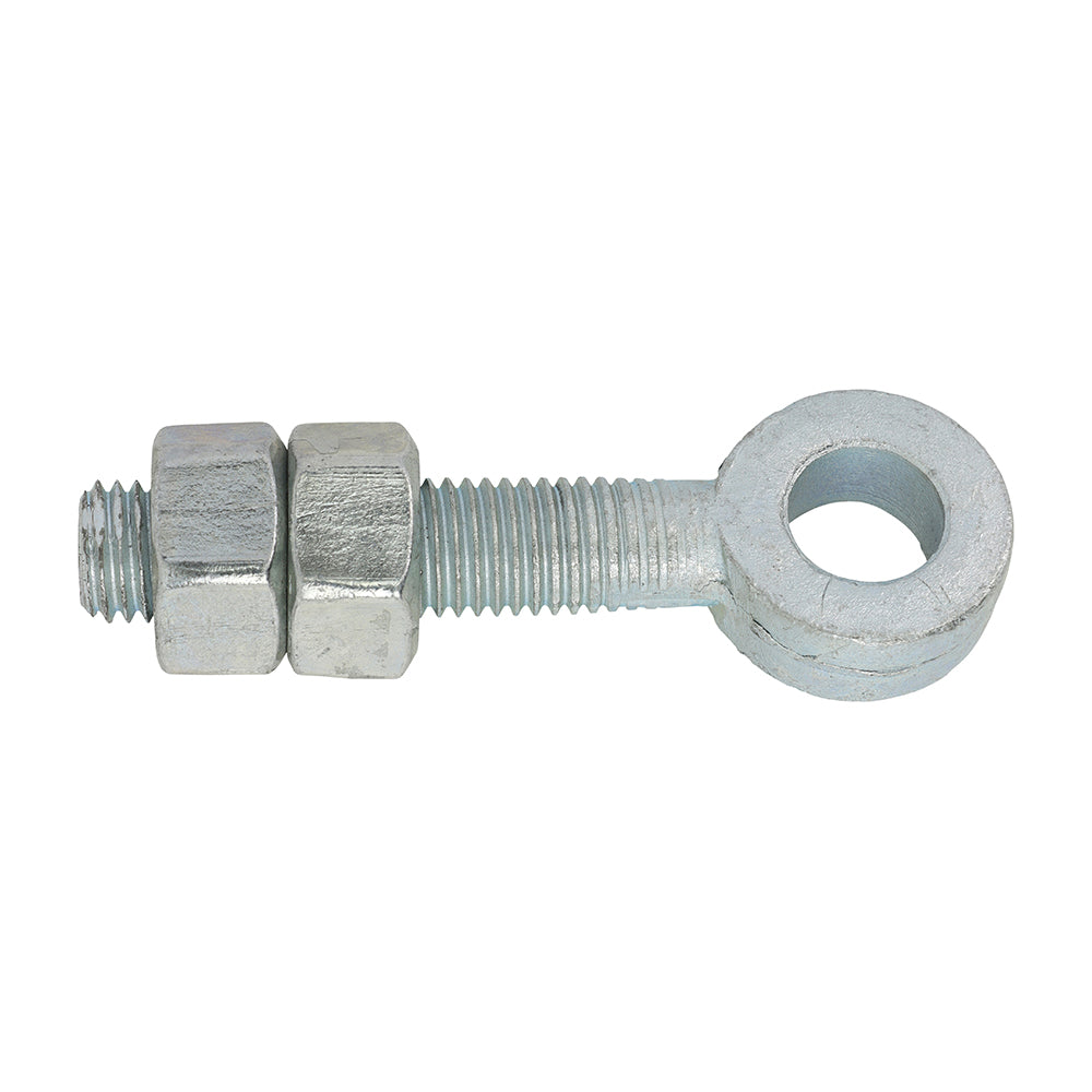 Adjustable Gate Eyes with Nuts - Zinc - M19 x 150 - Unit of 1