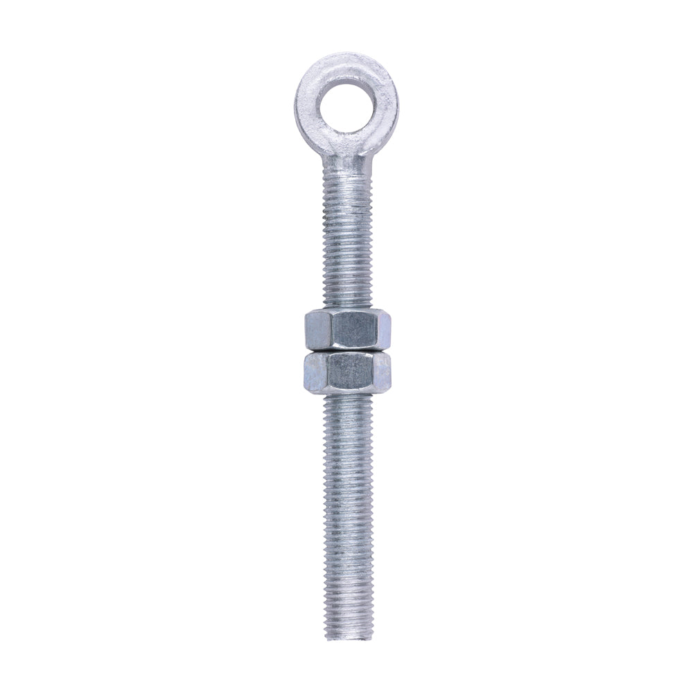 Adjustable Gate Eye with Nuts - Hot Dipped Galvanised - M19 x 200 - Unit of 1