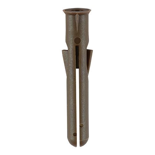 Premium Plastic Plugs - Brown - 42mm - Bag of 1000